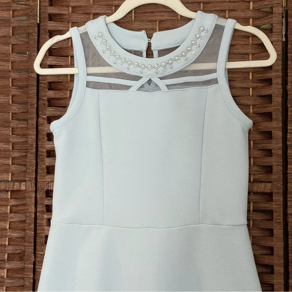 The Children Place Dress Light baby blue, Girls Size 10/12.